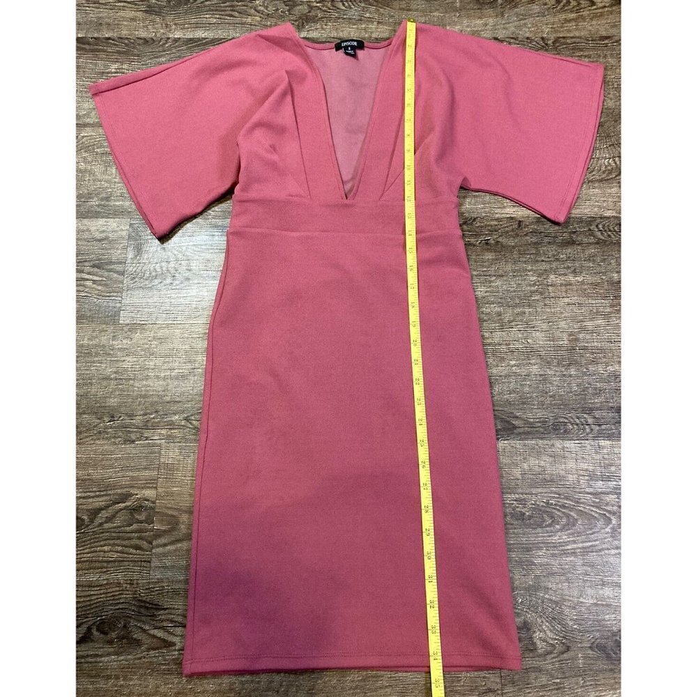 Episode Los Angeles Short Rose Pink A-Line Bell Sleeve Dress Size Small - Picture 2 of 6